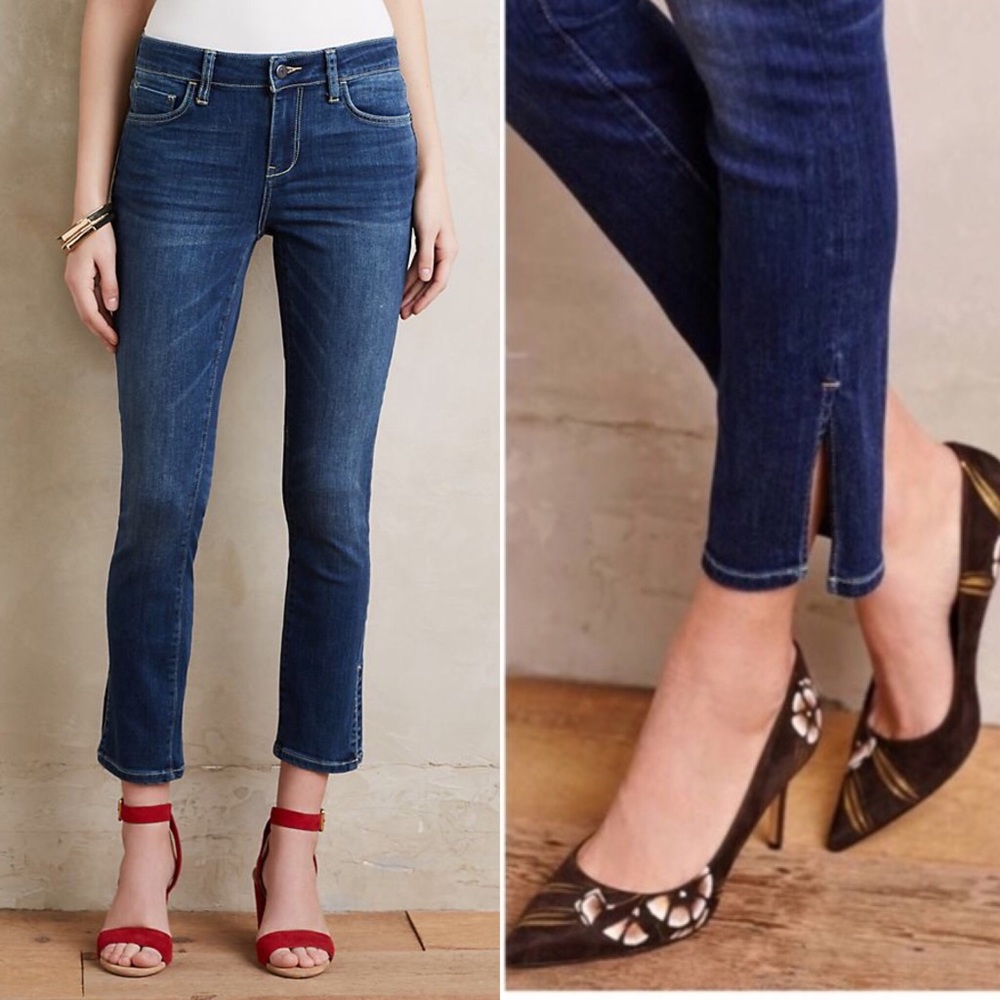 Anthropologie Pilcro Stet Side-Slit Ankle Jeans 28